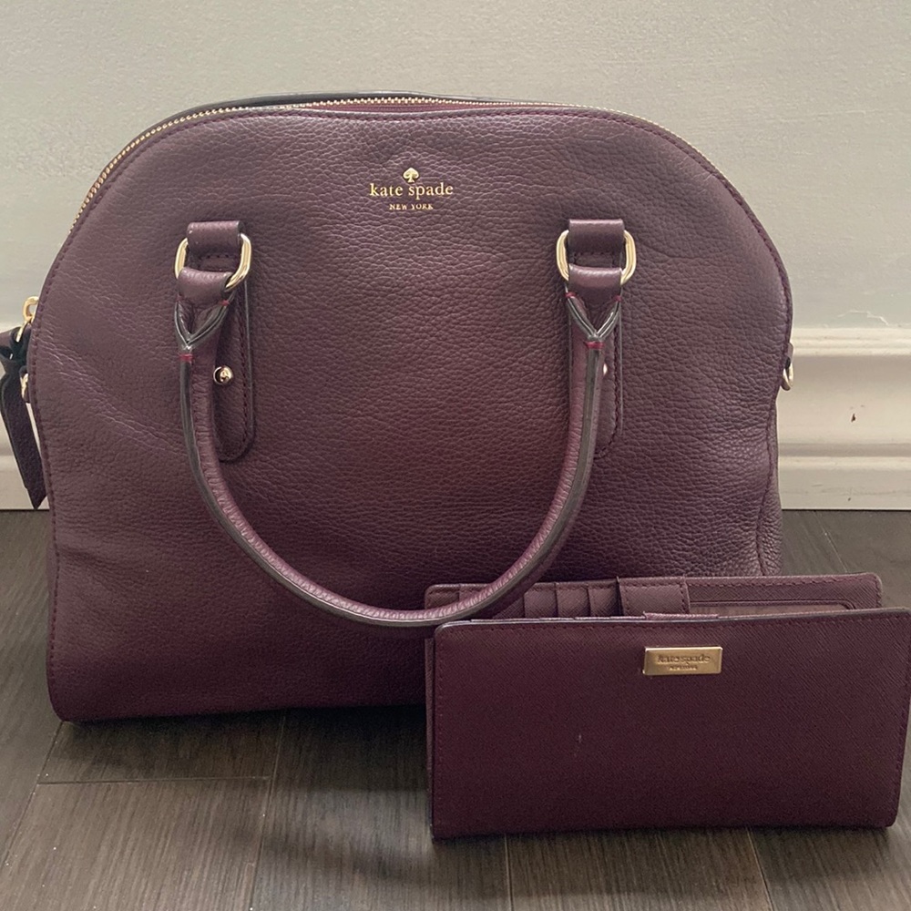Kate Spade handbag/ cross body purse & matching wallet